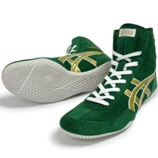 ASICS Wrestling Boxing Shoes EX-EO (Successor to TWR900) Green x Gold