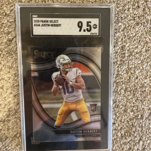 2020 Panini Select - Field Level White Prizm #344 Justin Herbert  (RC)