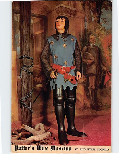Postkarte Jeanne d'Arc, Potter's Wax Museum, St. Augustine, Florida