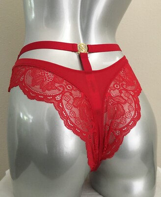 NWT Victorias Secret Very Sexy So Obsessed High Waist Cheeky Panty Red S