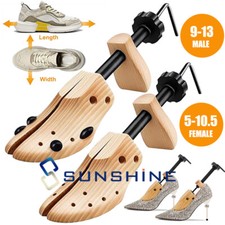 2-Way Shoe Widener Wooden Adjustable Expander  Shoe Stretcher Men Women 5-13.5