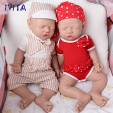 IVITA 17" Eyes Closed Silicone Reborn Baby Boy / Girl Sleeping Silicone Doll