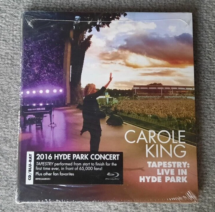 Carole King Tapestry Live in Hyde Park CD Blu ray 2017 NEW