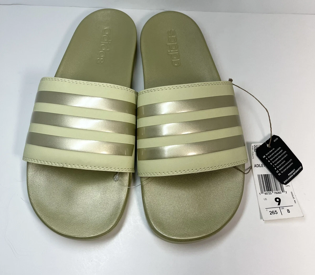 Adidas adilette gold outlet