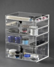 5 Drawer Mini Makeup Organizer Clear Acrylic Storage Case A5M 