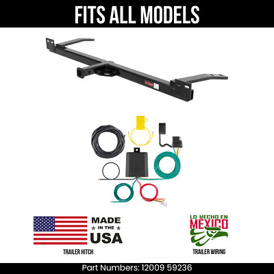 For 71-73 Buick Centurion Trailer Hitch + 4Way Wiring Fits All Models Curt Tow