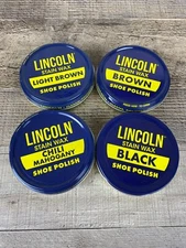 Lincoln Stain Wax Shoe Polish, 3 oz tin