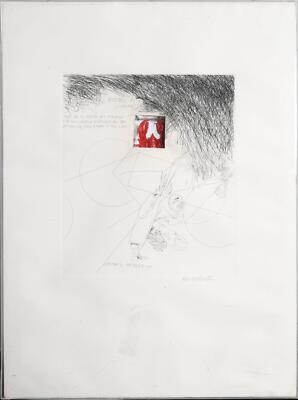 Knox Martin, Hummer (Hommage An Joseph Cornell), Radierung Mit Drypoint Und Plas