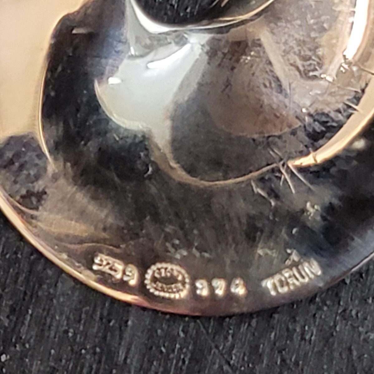 Georg Jensen Big Mobius Pendant 374 Torun Sterling Silver Choker