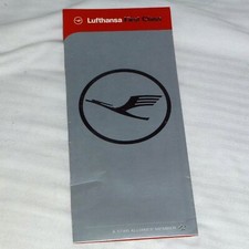 LUFTHANSA First Class Bordkarte Cover Sammler