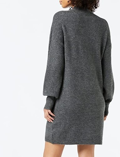 VERO MODA Grey Marl High Neck Jumper Dress Size XS Fitted RRP £52 - Picture 5 of 8