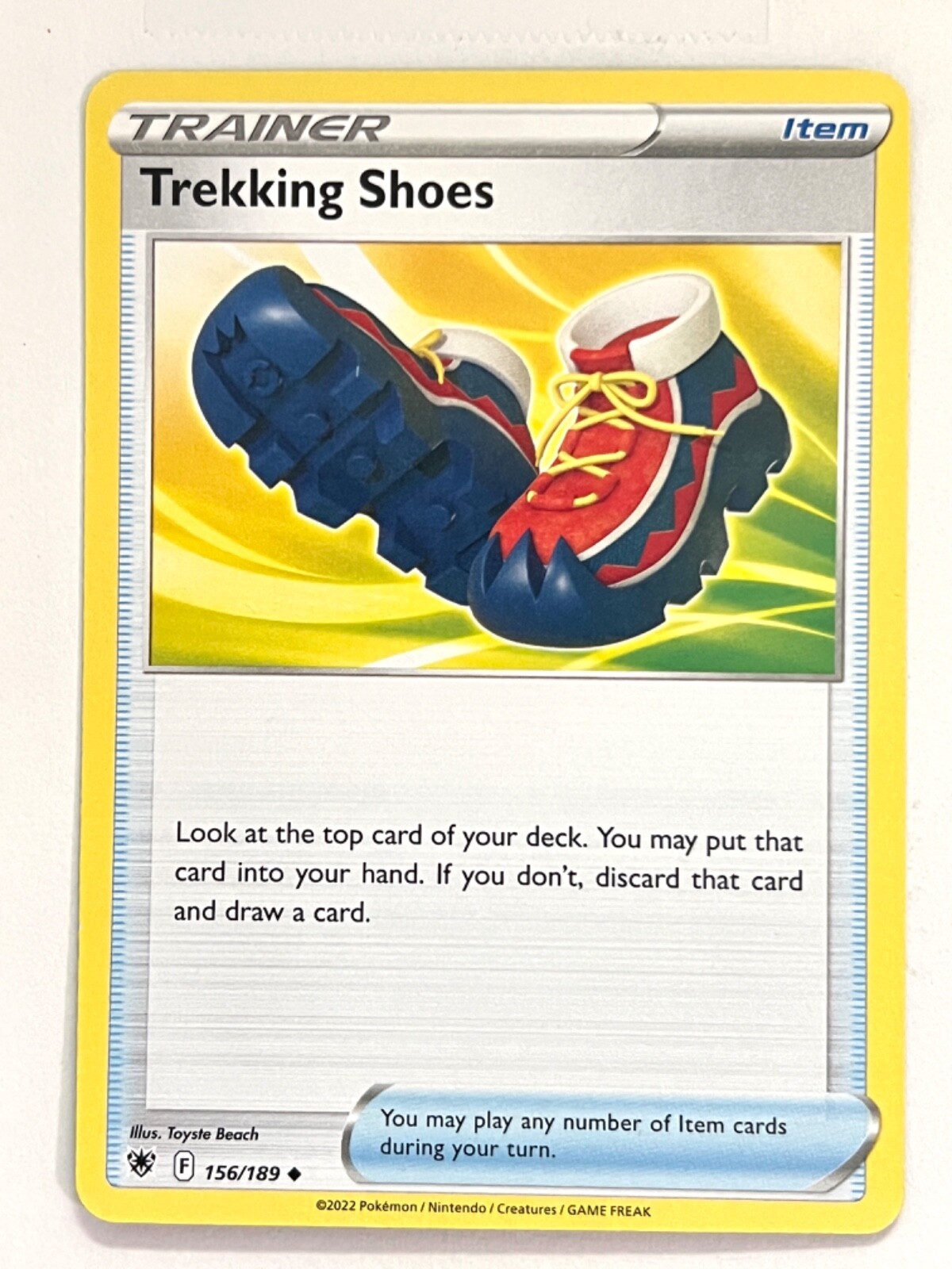 Trekking Shoes 156/189 Uncommon Astral Radiance Pokemon Pack Fresh Near Mint NM