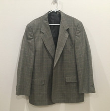 Versini Men 2 Button Blazer Size Silk  Wool Sport Coat Jacket Blazer 48R 