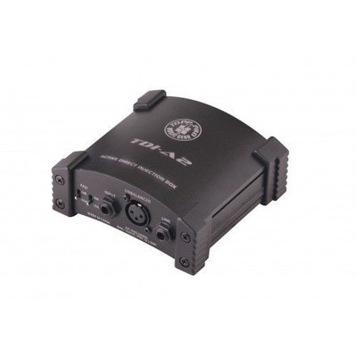 Aktive DI Box XLR Klinke Phantom Power 9V Pad 20dB Topp Pro TDIA2