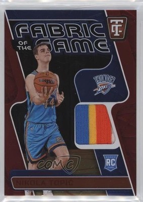 2024-25 Panini Totally Certified Mirror Red 31/75 Nikola Topic #FGR-NKT RC 4f5