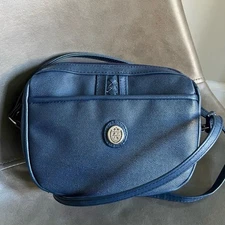 Gitano Vintage 90's navy blue shoulder bag faux leather