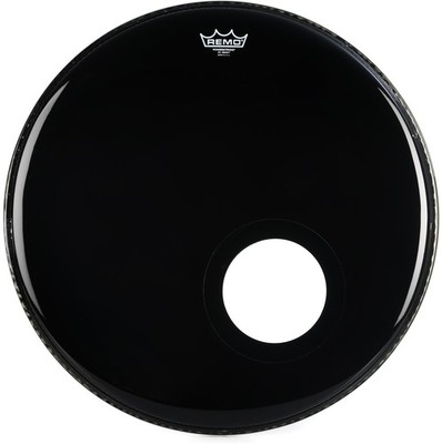 Remo Powerstroke P3 Ebony Bass Drumhead - 22 inches (5-pack) Bundle