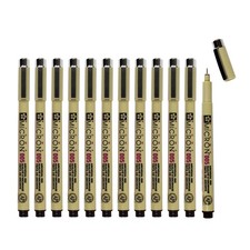 Pigma Micron Fineliner Pens - Archival Black Ink Artist Pens for Drawing - 00...