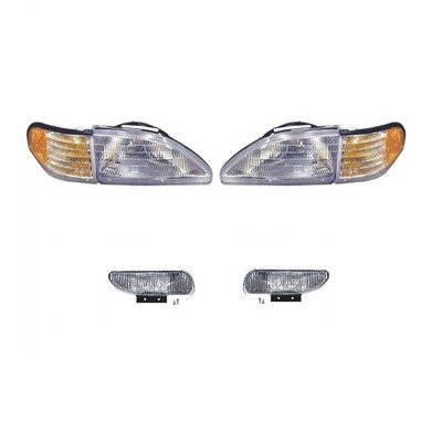 CJ Classics Headlight And Foglight Kit Mustang V6/ GT 1994-1998