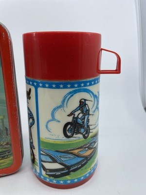 1974 Aladdin Evel Knievel Metal Lunchbox & Thermos | eBay