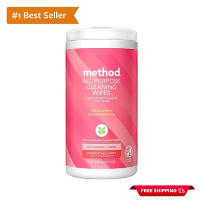 #ad #ad Plant Based Cleaning Wipes 70 Count Pink Grapefruit Grease amp; Grime Fighter $13.99