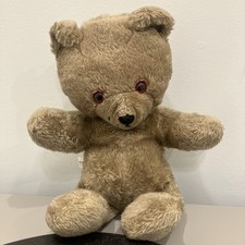 Vtg Knickerbocker Toy Co Animals of Distinction Tan Plush Teddy Bear 15 Inch