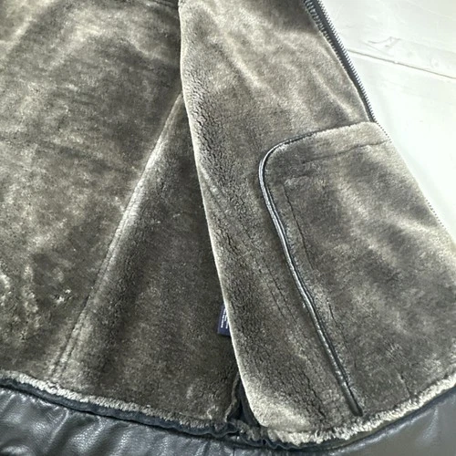 Roundtree & Yorke Big Man Faux Fur Jacket Fleece Lined Heavy Weight Black 2XB image 14