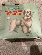 Alps Vintage Mechanical Park Avenue Poodle Wind-up Toy with Original Box