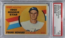 1960 Topps Sport Magazine 1960 Rookie Star Frank Howard #132 PSA 7 2d2