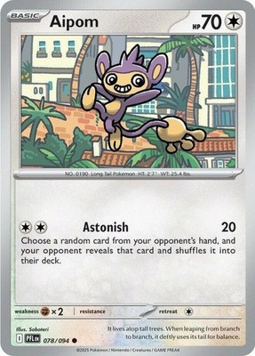 Aipom - 078/094 - Common - Near Mint
