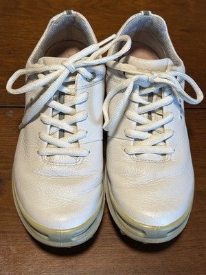 ECCO Women s Cage Pro GTX Spikeless Golf Shoes White Size 5 