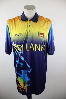 KANT SRI LANKA Cricket Herren Trikot Vintage 2XL Jersey Multicolor Polyester