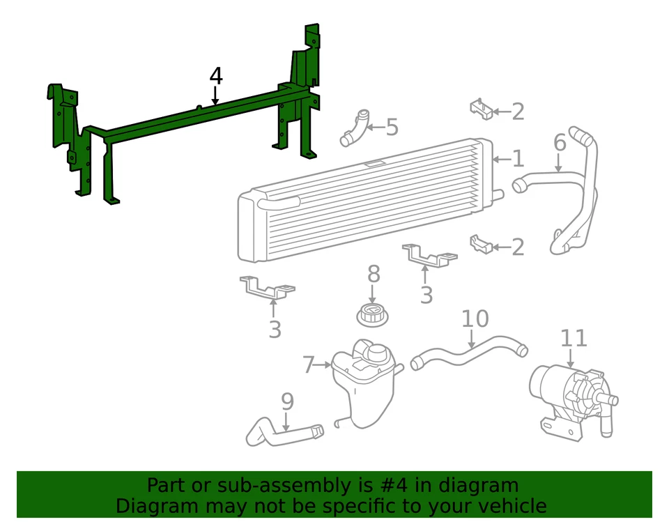 Soporte superior intercooler original Ford BR3Z-8A193-A Foto 2 de 3