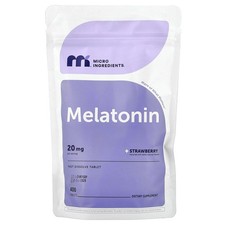 Melatonin, Strawberry, 20 mg, 400 Tablets