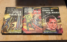 3 TOM CORBETT SPACE CADET HC BOOKS 1-3 CAREY ROCKWELL 1950'S