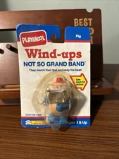 VINTAGE 1990 PLAYSKOOL WIND-UPS NOT SO GRAND BAND PIG XYLOPHONE NEW SEALED