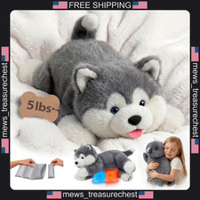 Weighted Dog Plush Toy 23in, Adjustable 2-5lbs, Plush  Cooling