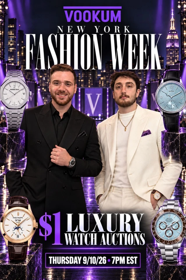 Vookum NYFW LIVE - $1 Auctions - 126506 Platinum Daytona, AP Royal Oak