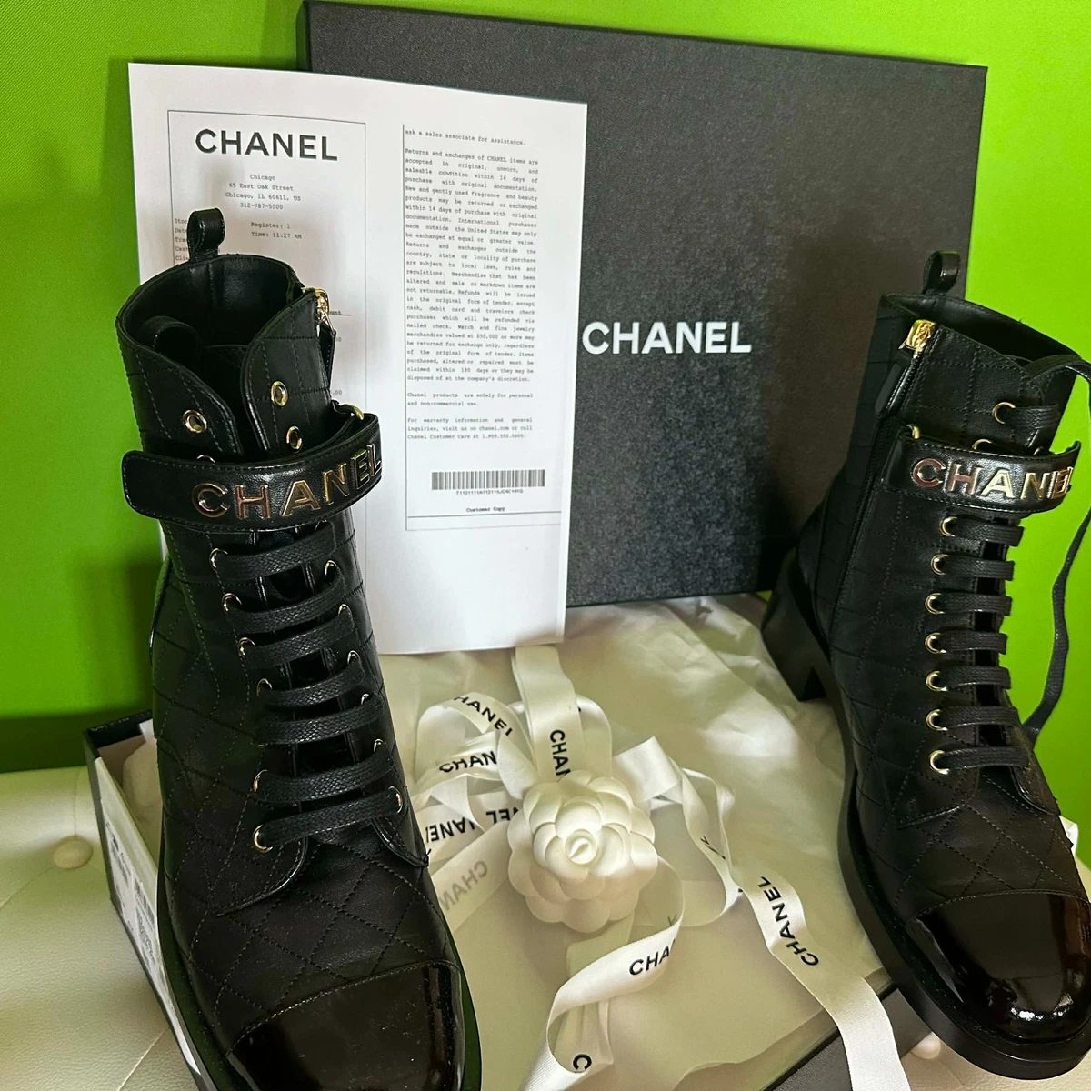 CHANEL M Combat Boots for Women for sale | eBay