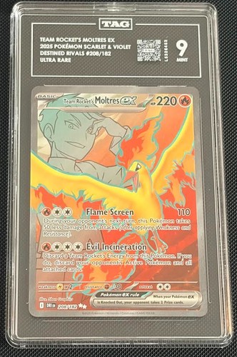 Team Rocket's Moltres ex graded TAG 9 for sale on eBay