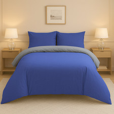 Luxury Reversible Duvet Quilt Cover Printed Single Double King Size Bedding Set
