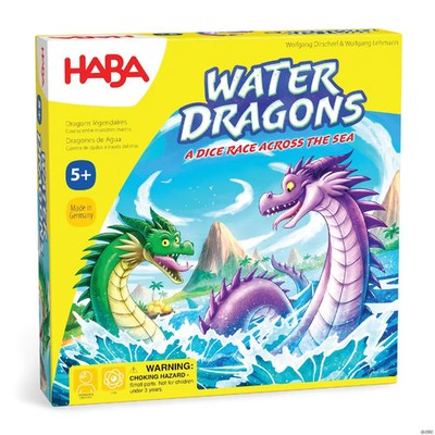 HABA Water Dragons: Kids Board Game and Fast-paced Dice Rolling Family Game
