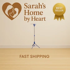 Steel Tripod 64-Inch Folding Clothes Drying Rack – Space-Saving Collapsable C...