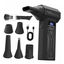 2-in-1 Air Duster and Vacuum Cleaner, 110000RPM Electric Blower with Screen