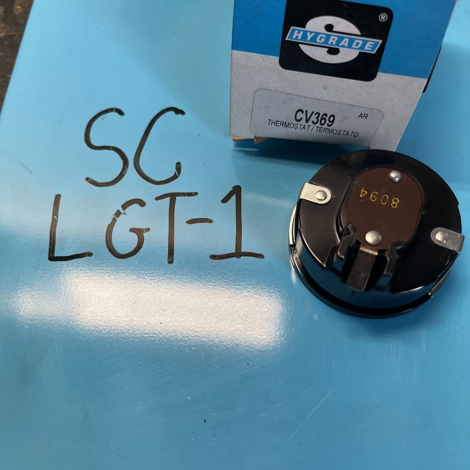 Termostato obturador CV369 estándar Hygrade para camioneta F250 F350 E300 E200 Bronco Foto 2 de 4