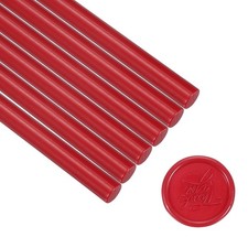 6Pcs, Glue Gun Sealing Wax Sticks for Stamp Red