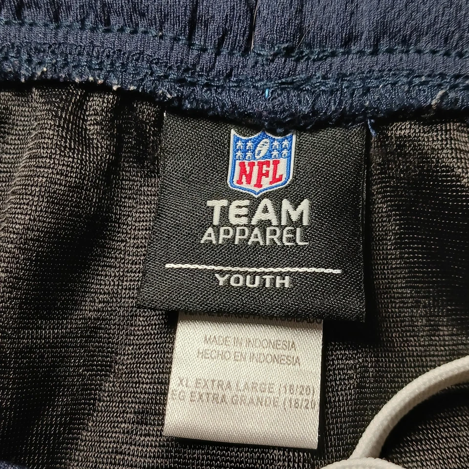 丹佛野马队 NFL 球队服装网眼短裤青少年尺寸 XL — 第 3/4 张图片