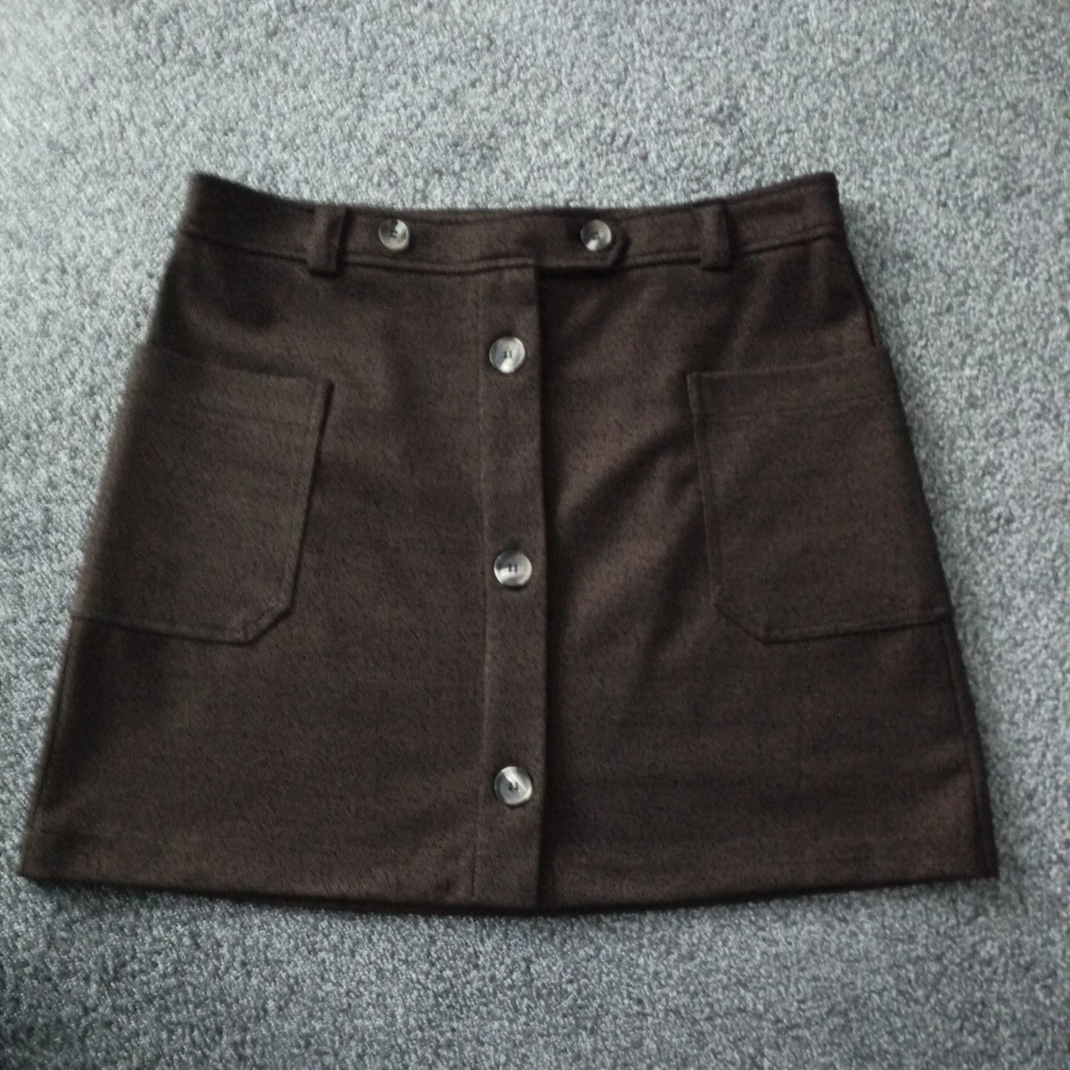 Cream Striped Bouclè A Line Mini Skirt | New Look