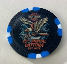 Harley Davidson Daytona 85th Bike Week 2026 Poker Chip / Black