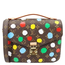 LOUIS VUITTON LV x YK Dots Metis Pochette Monogram Painted Dots Crossbody Bag Br